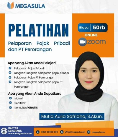 Pelatihan Pelaporan Pajak Pribadi dan PT Perorangan